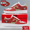 San Francisco 49ers NFL End Zone Energy Custom Air Force 1 Shoes Sneaker