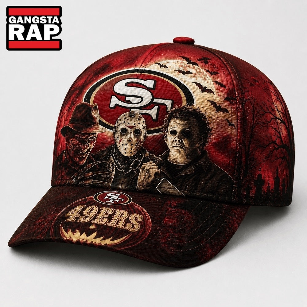 San Francisco 49ers NFL Horror Night Halloween 2026 Design Classic Cap