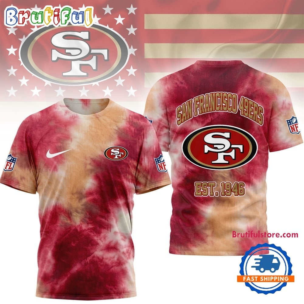 San Francisco 49ers NFL Sunday Legends Tie Dye 3D Shirt