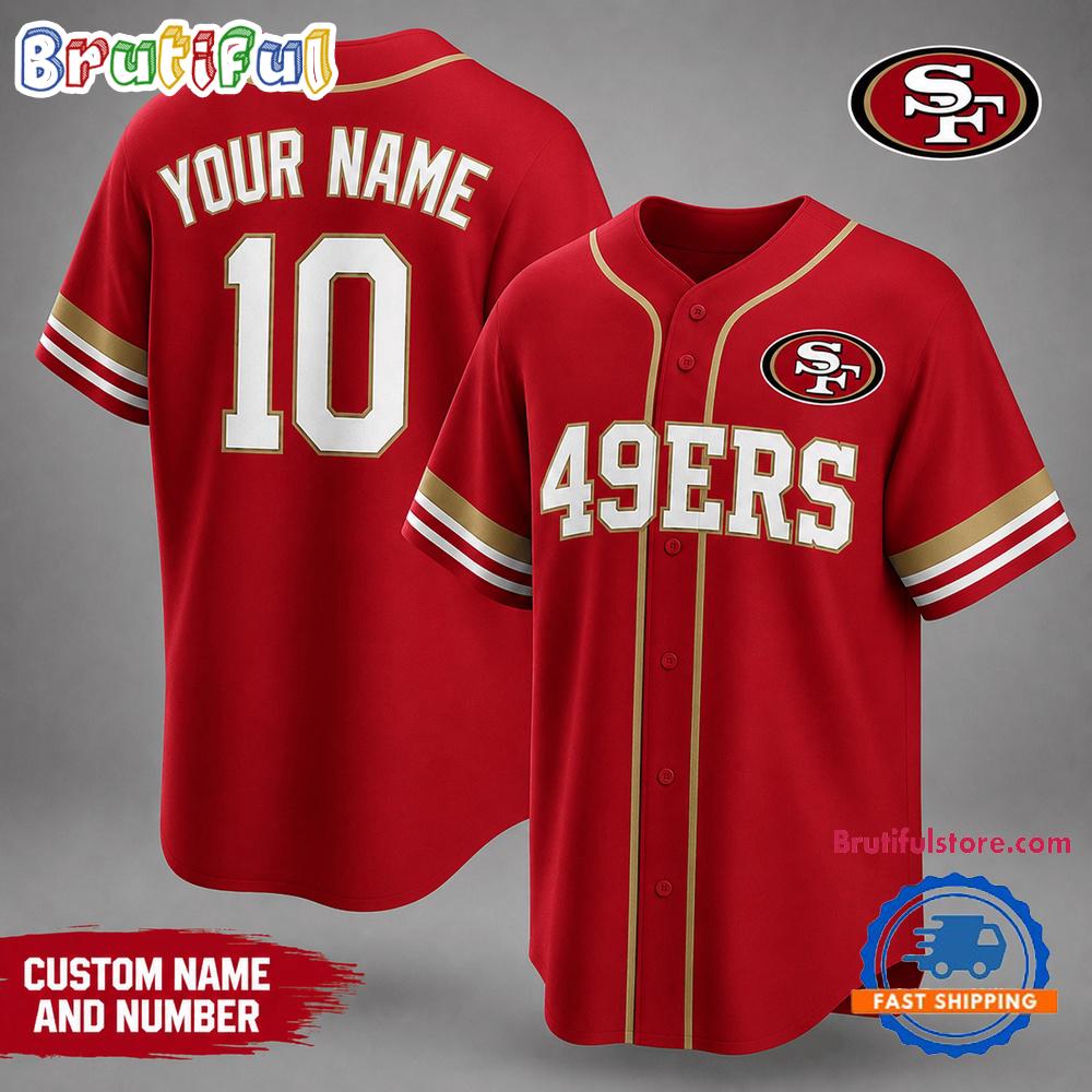San Francisco 49ers NFL Team Pride Baseball Jersey