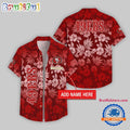 San Francisco 49ers Night Flower Pattern Personalized Name Hawaii Shirt