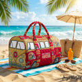 San Francisco 49ers Retro Camper Van Graphic Duffel Bag