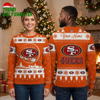 San Francisco 49ers Snowflake Logo Ugly Christmas Sweater