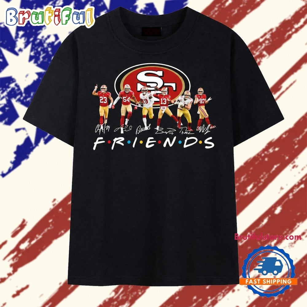 San Francisco 49ers Team Signatures TV Show Parody Graphic T Shirt