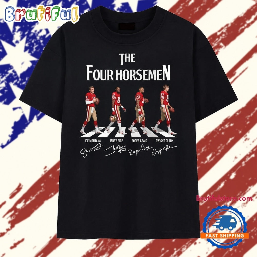 San Francisco 49ers The Four Horsemen Abbey Road Signatures T Shirt