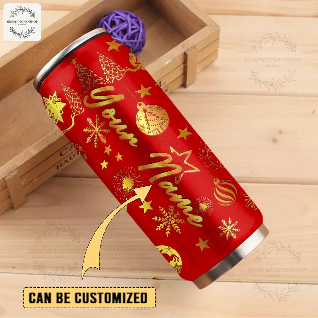 San Francisco 49ers x Christmas Can Shaped Tumbler Gifts For Fan
