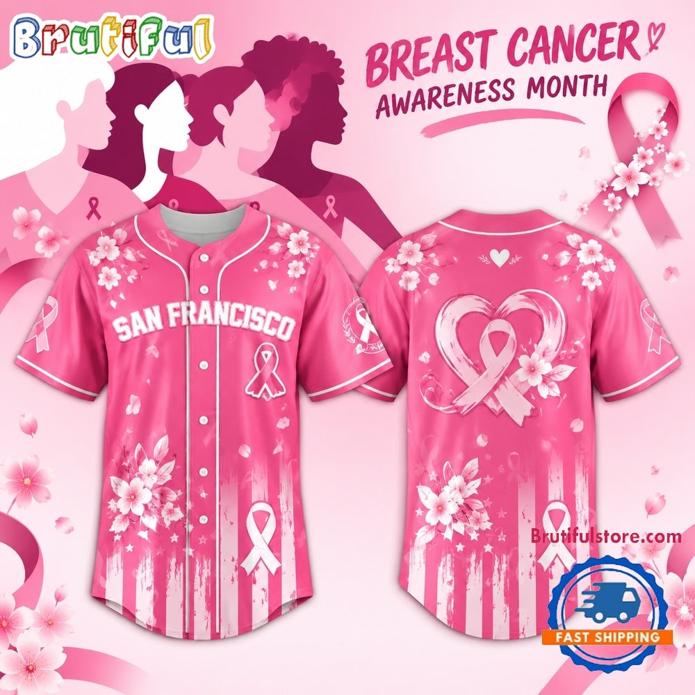 San Francisco Firebells x Breast Cancer Awareness Month 2026 Baseball Jersey