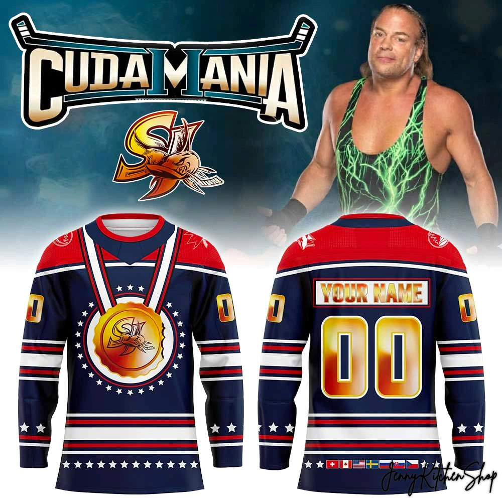 San Jose Barracuda 2026 Cudalynpics Custom Hockey Jersey