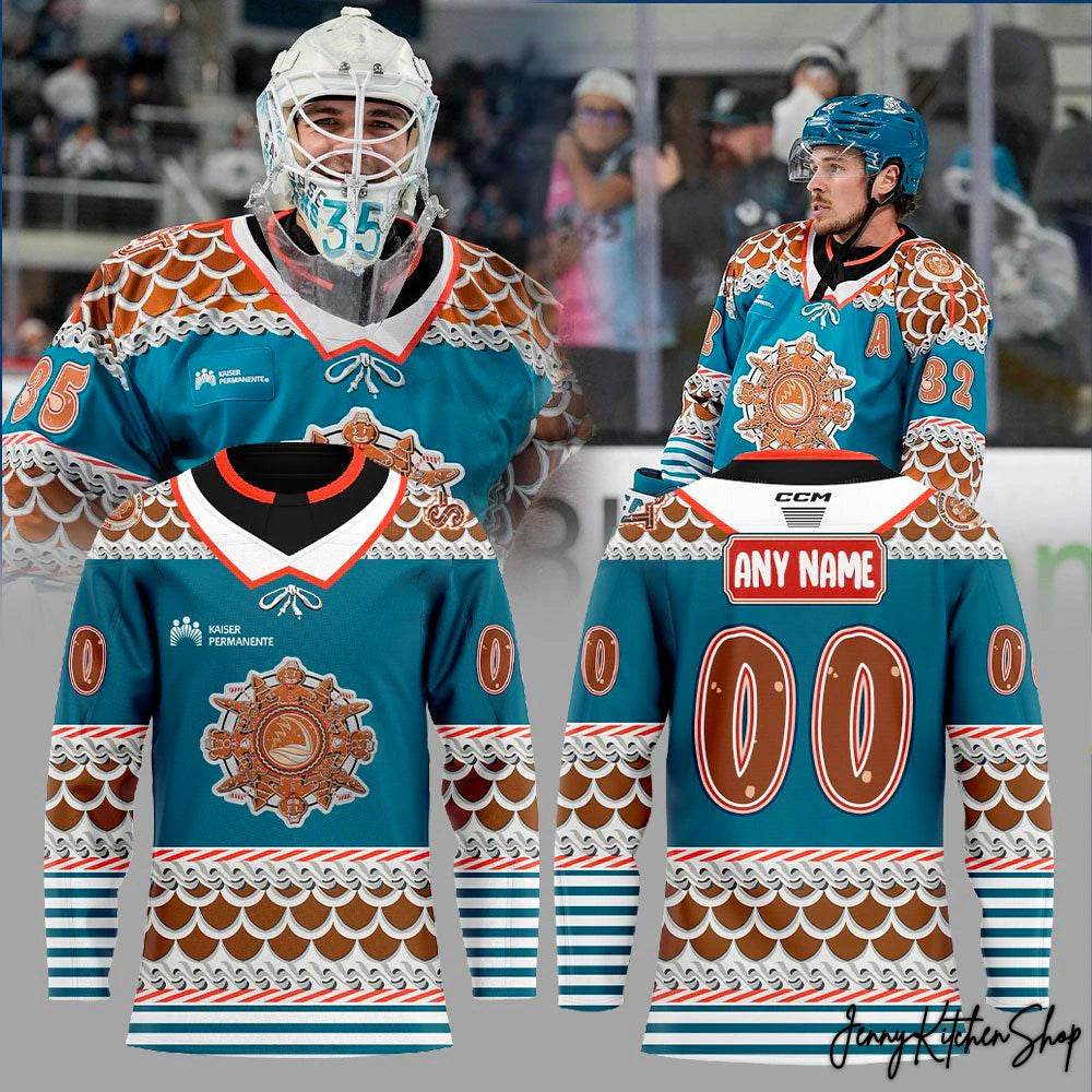 San Jose Barracuda Teddy Bear Toss 2025 Limited Hockey Jersey