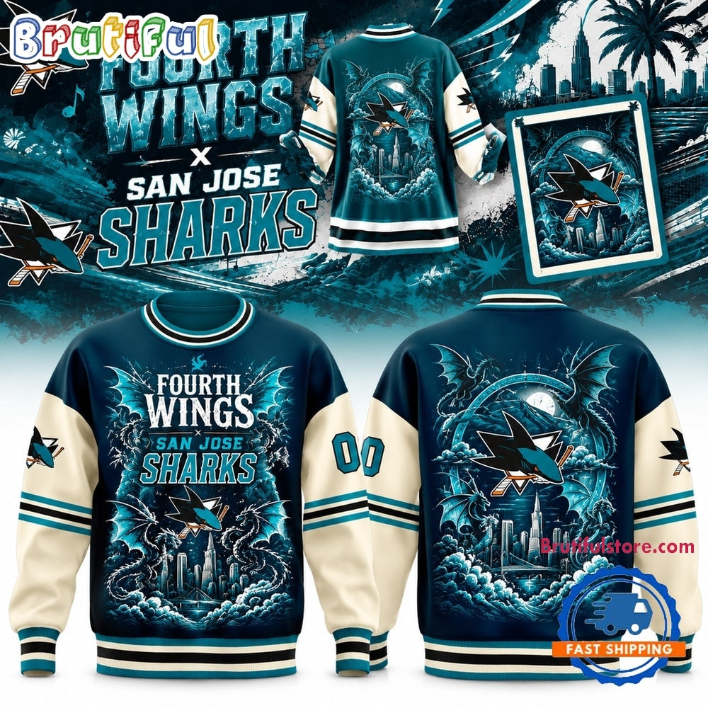 San Jose Sharks Fourth Wing Night 2026 Special New Sweatshirt