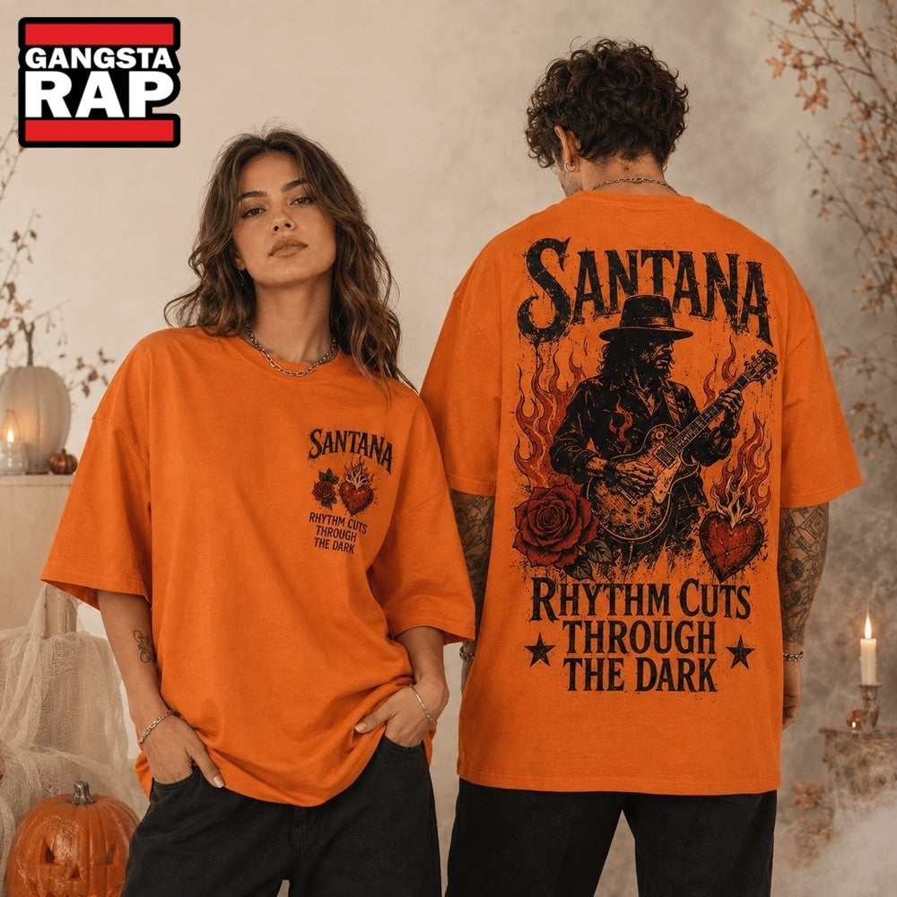 Santana Rhythm Cuts Through The Dark Halloween 3D Shirt Hoodie T-Shirt