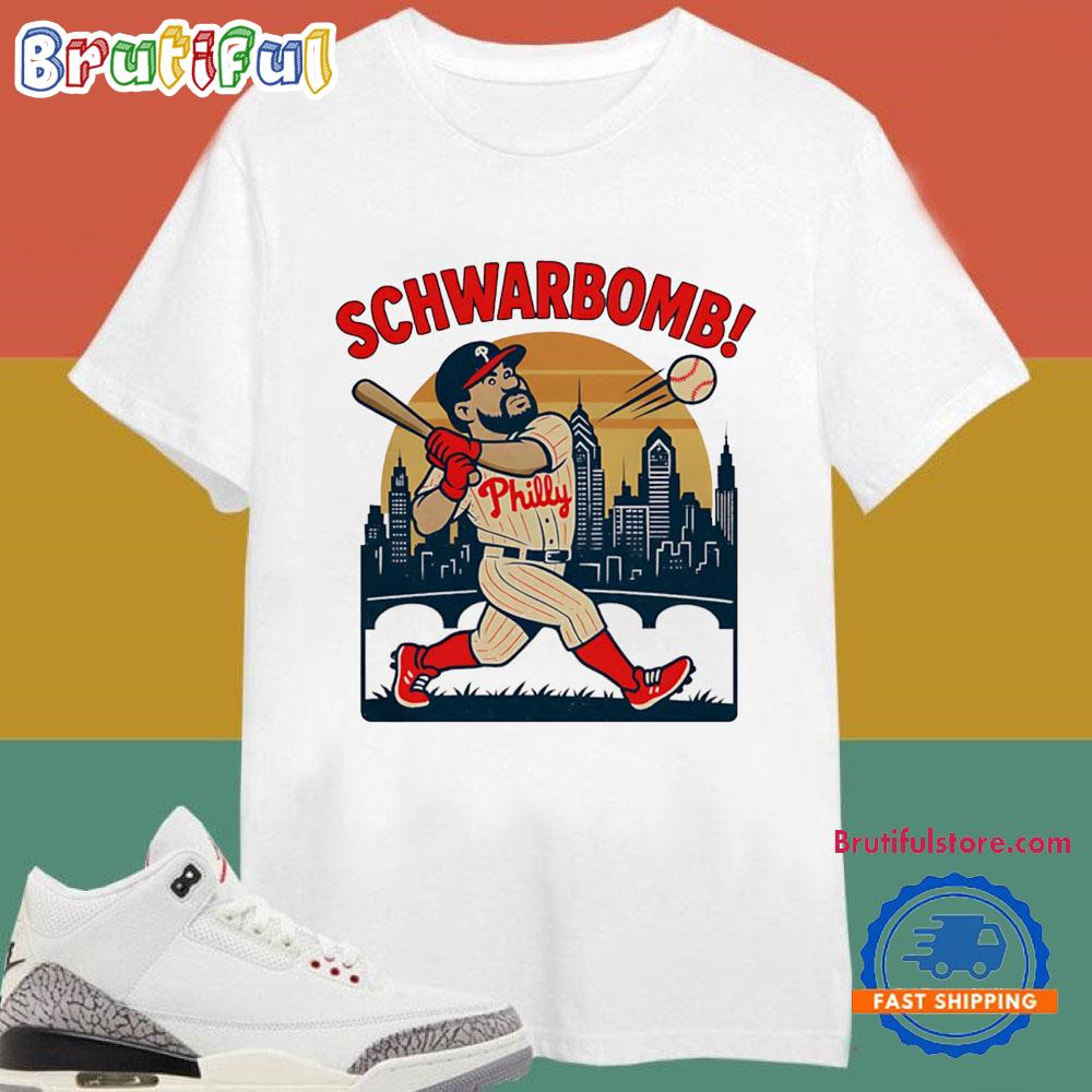 Schwarbomb Philadelphia Phillies Today City Skyline T-Shirts