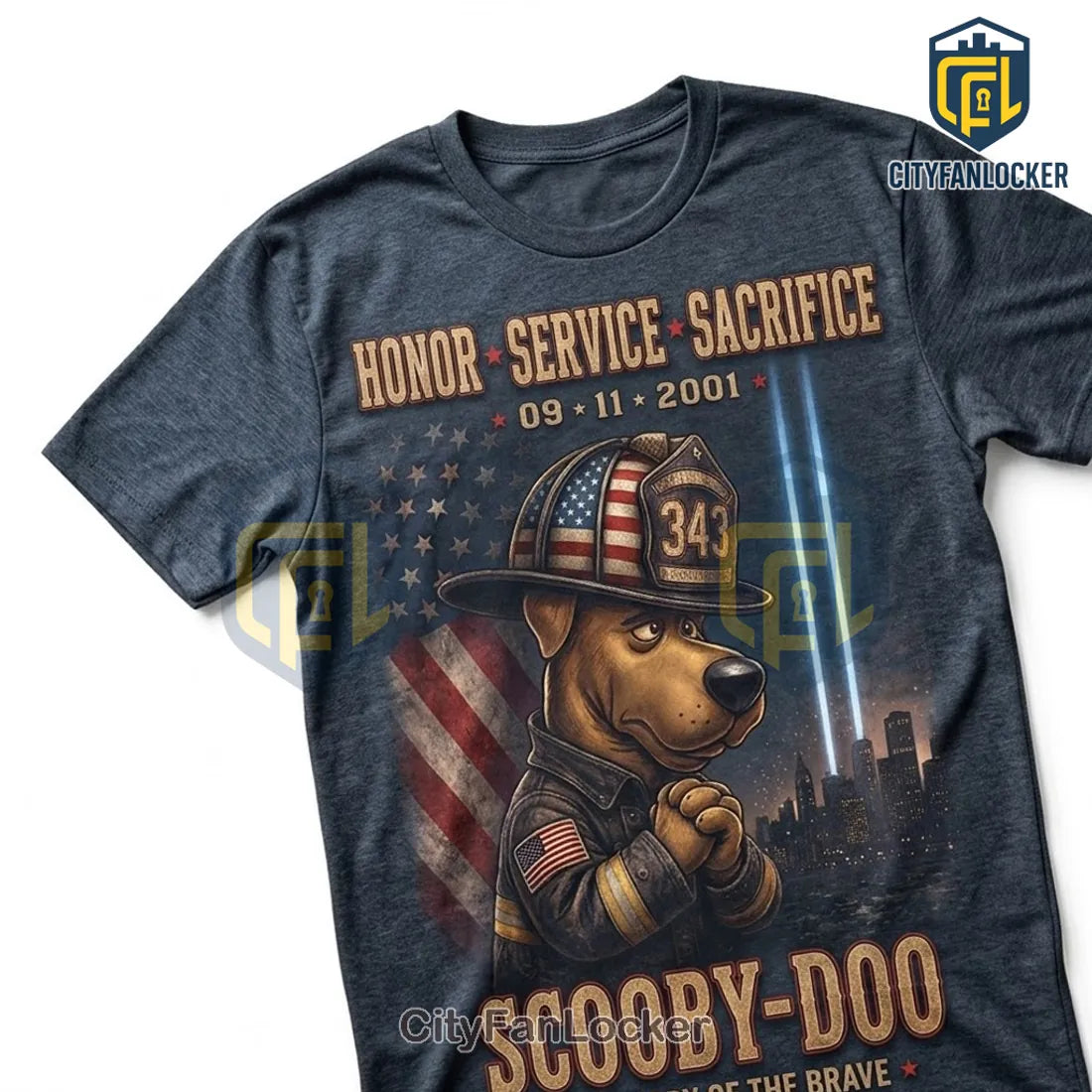 Scooby-Doo 9/11 Remembrance Firefighter T-Shirt