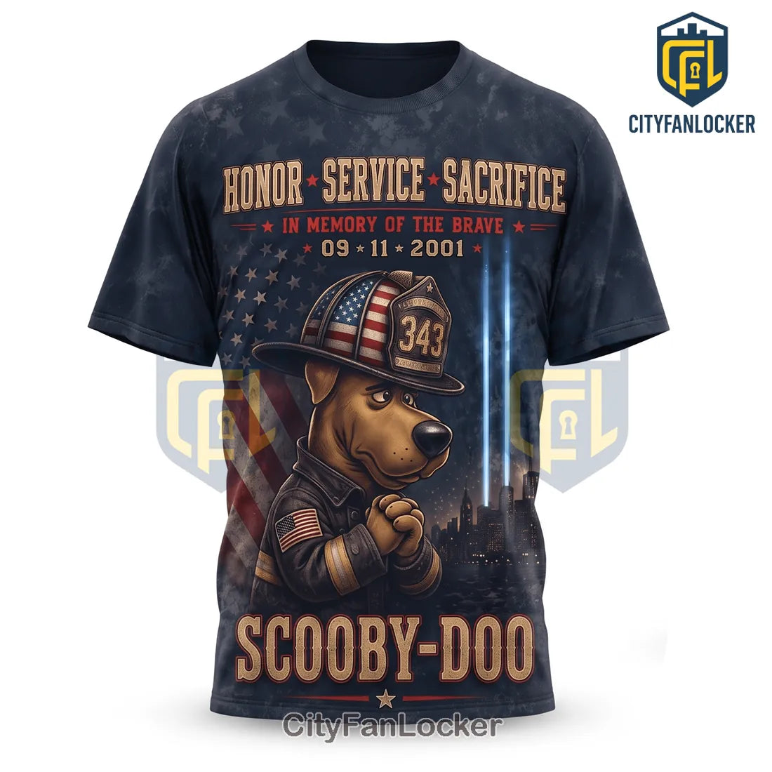 Scooby-Doo 9/11 Remembrance Firefighter T-Shirt