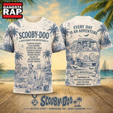 Scooby Doo Tropical Palm Mystery Van 2026 Vintage 3D Shirt