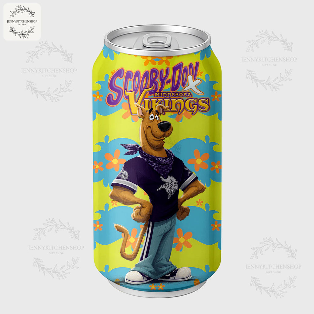 Scooby-Doo x Minnesota Vikings Coca Tumbler
