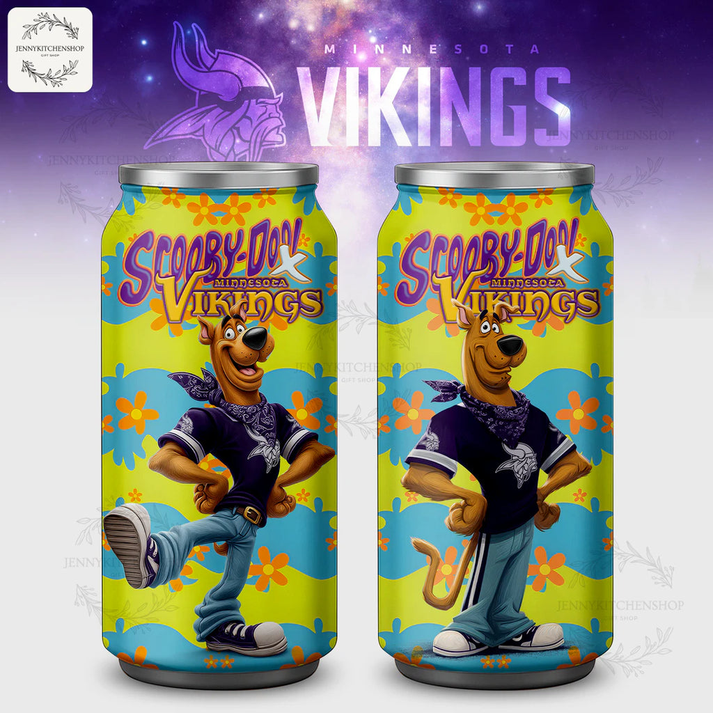 Scooby-Doo x Minnesota Vikings Coca Tumbler