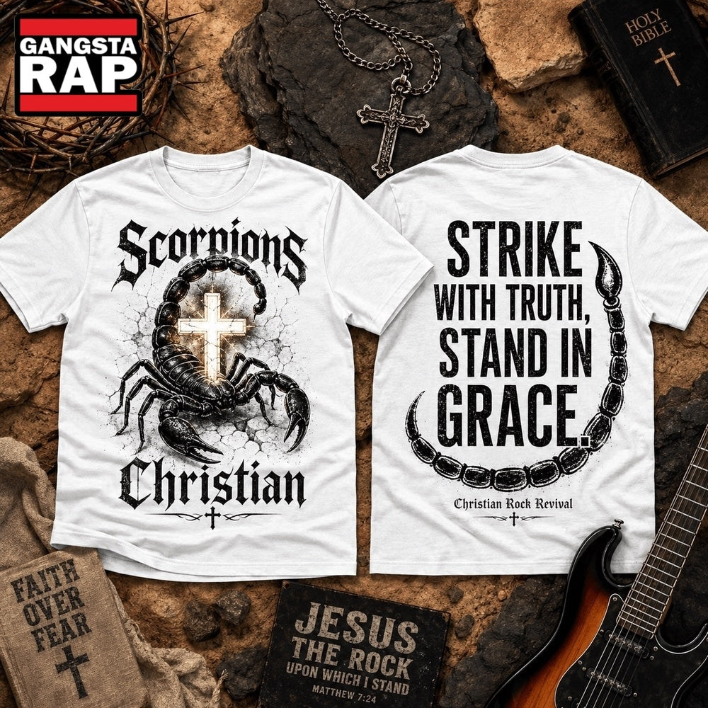 Scorpions Christian Strike With Truth Stand In Grace 3D Shirt Hoodie T-Shirt
