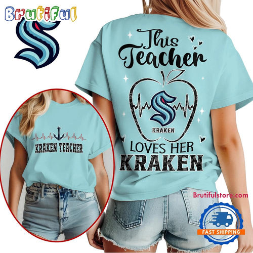 Seattle Kraken NHL Nurse Appreciation Month Unisex All Over Print T Shirt