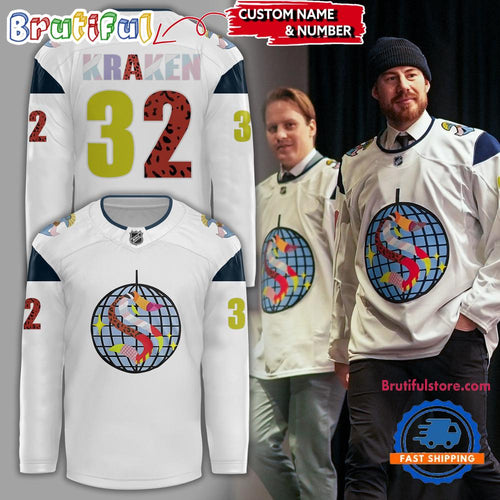 Seattle Kraken Special Pride Night Custom Name And Number Hockey Jersey