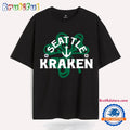 Seattle Kraken St Patricks Day Shamrock Design T Shirt