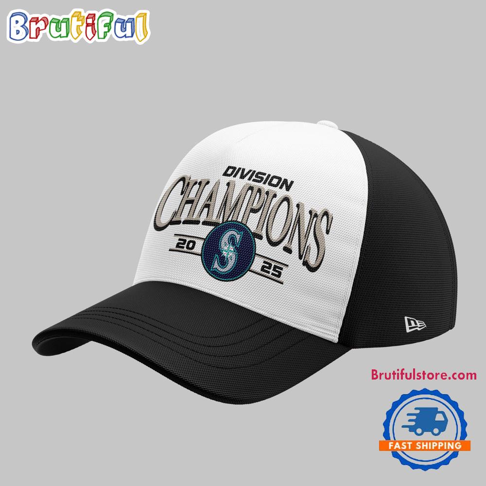 Seattle Mariners 2025 AL West Division Champions Locker Room Signature Baseball Cap