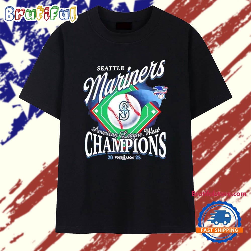 Seattle Mariners AL West Division Champions 2025 Vintage T Shirt