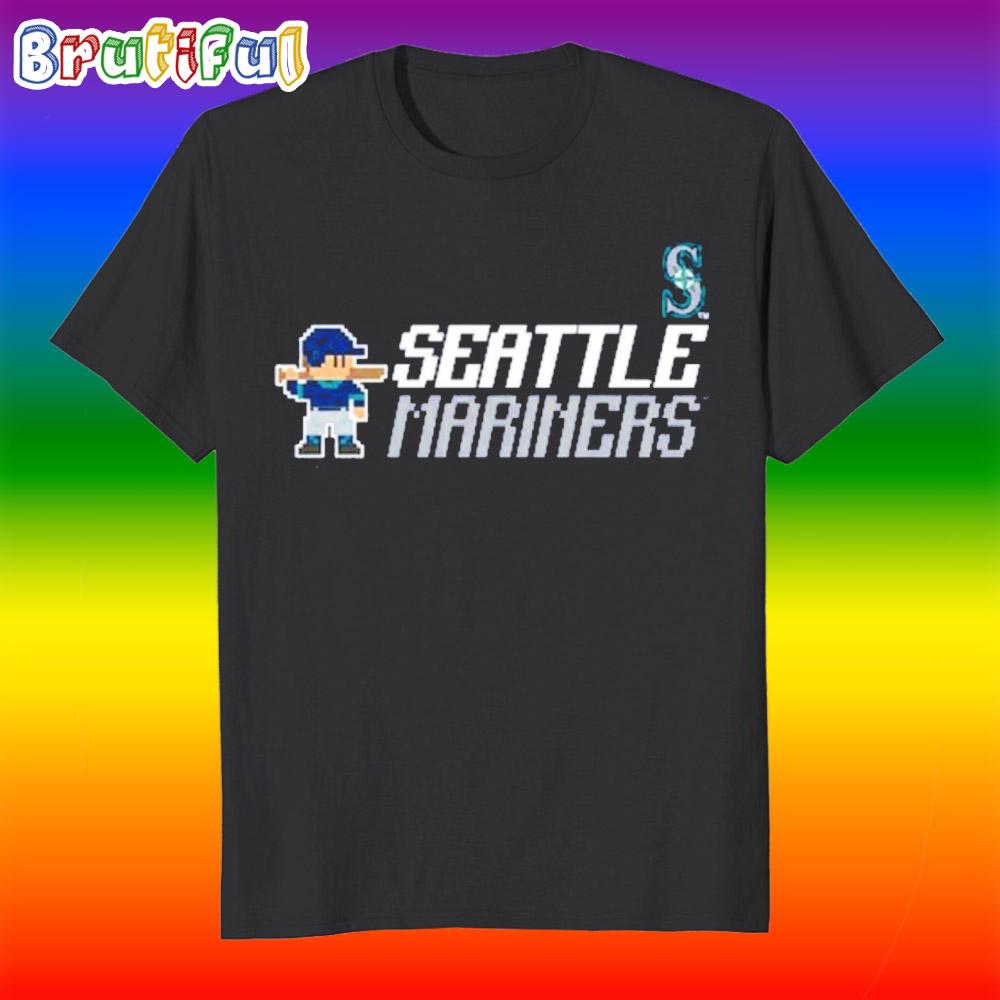 Seattle Mariners Influx 8-bit Baseball Game T Shirt