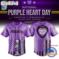 Seattle Mariners Purple Heart Day Baseball Jersey
