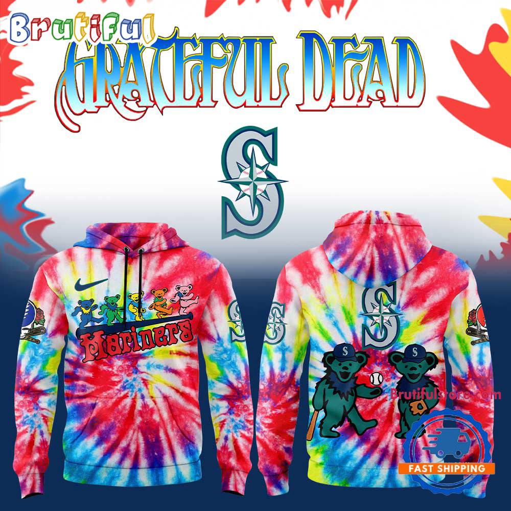 Seattle Mariners x Grateful Dead 2025 New Hoodie