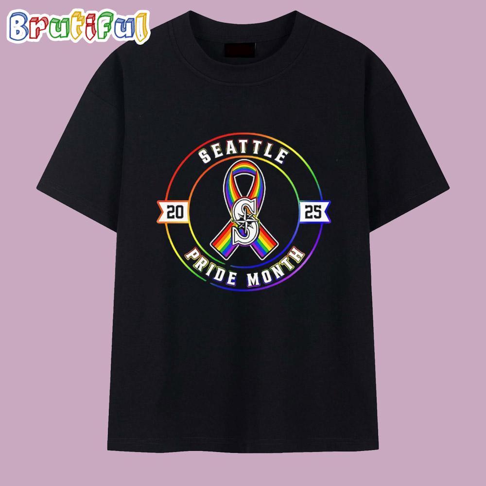 Seattle Mariners X Pride Month 2025 T Shirt