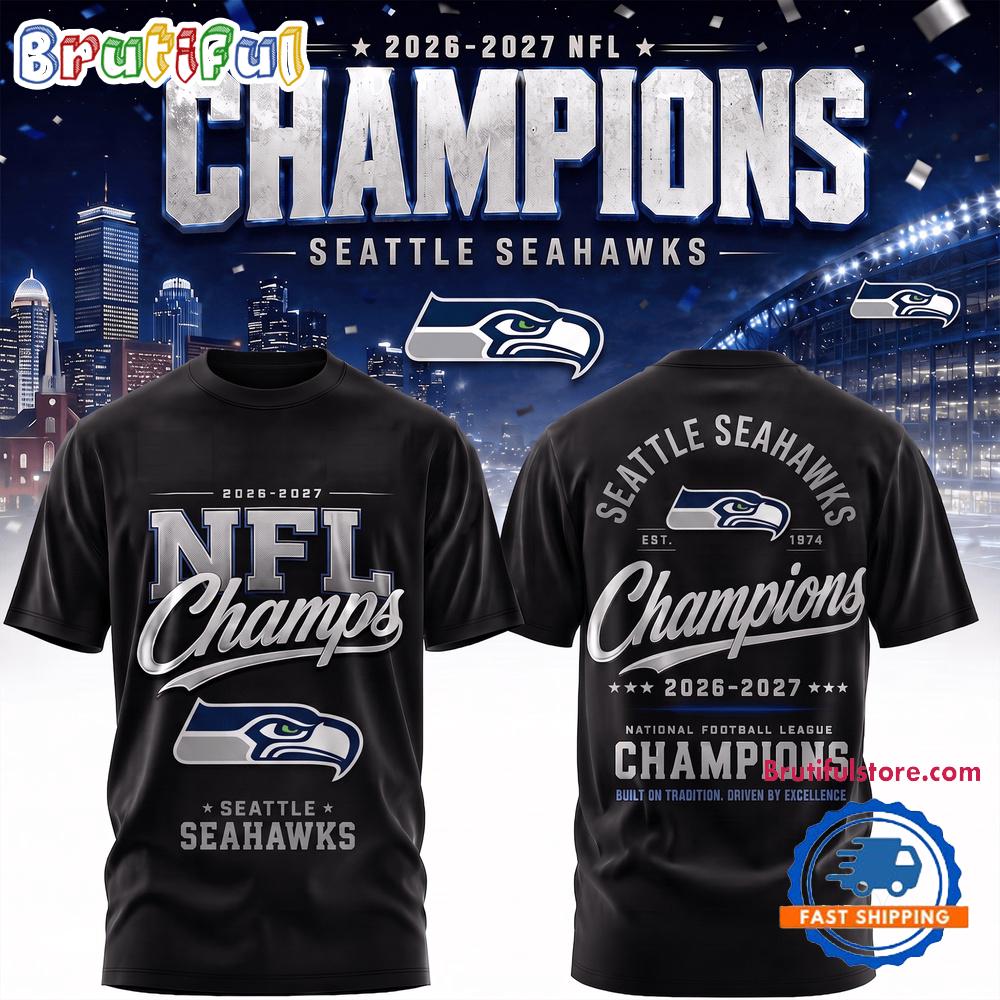 Seattle Seahawks 2026-2027 NFL Team Champions 3D Shirt
