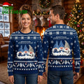 Seattle Seahawks Football Gnome Trio Ugly Christmas Sweater
