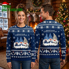 Seattle Seahawks Football Gnome Trio Ugly Christmas Sweater