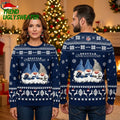 Seattle Seahawks Gnome Trio Snowflake Football Ugly Christmas Sweater