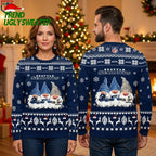 Seattle Seahawks Gnome Trio Snowflake Football Ugly Christmas Sweater