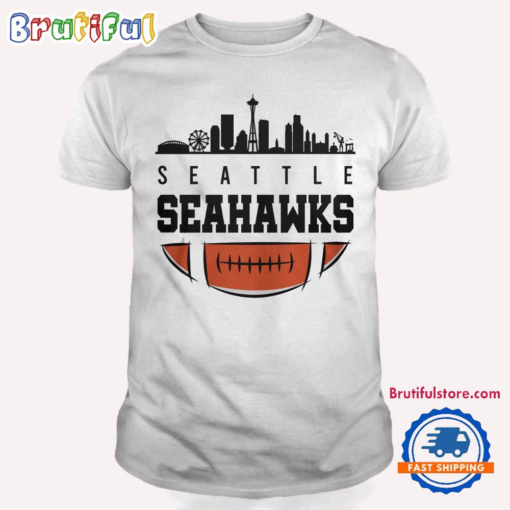 Seattle Seahawks NFL 2025 City Skyline T Shirt