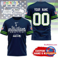 Seattle Seahawks NFL Game Day Skyline Names Limited Edition 3D Shirt