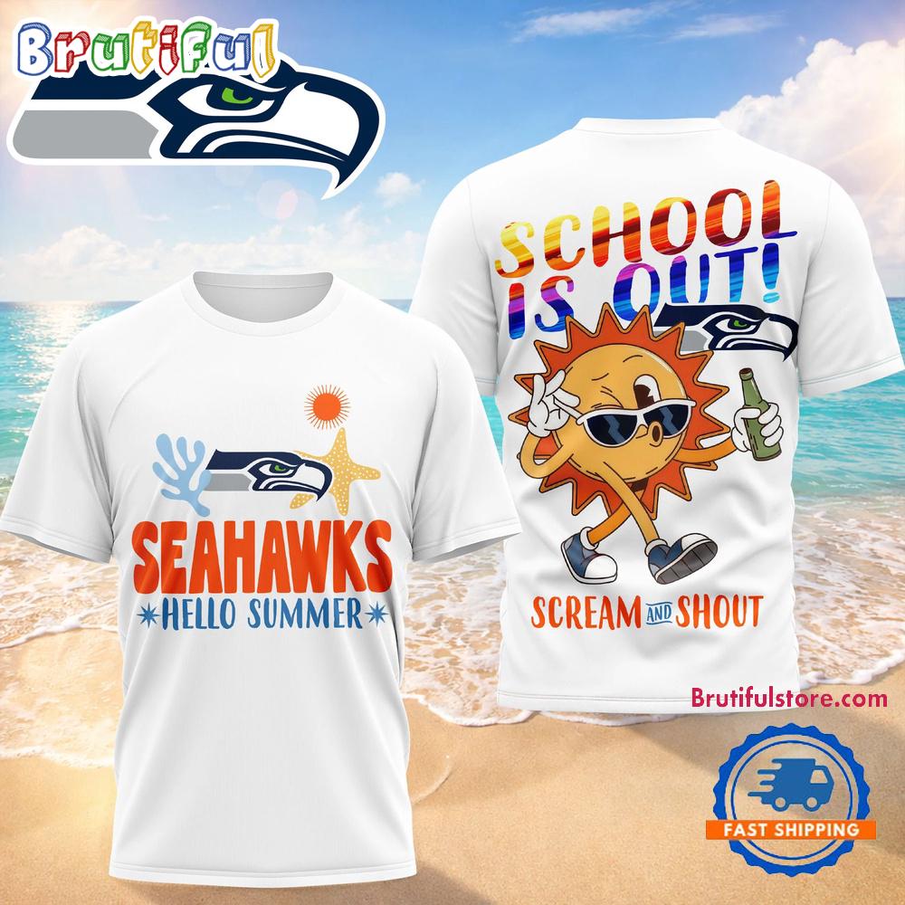 Seattle Seahawks NFL Hello Summer Limited Edition 3D T Shirt