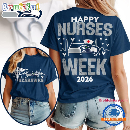 Seattle Seahawks NFL Nurse Week 2026 All Over Print Unisex T Shirt