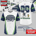 Seattle Seahawks NFL Snoopy Ultimate Game Day Personalized Jersey Shirt