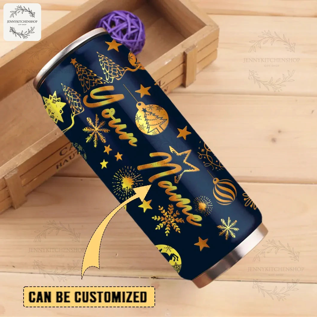 Seattle Seahawks x Christmas Can Shaped Tumbler Gifts For Fan