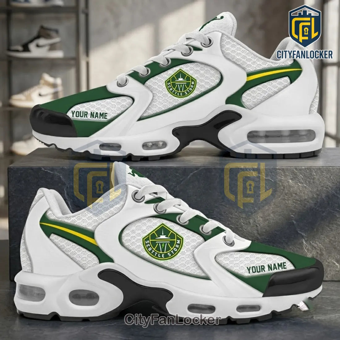 Seattle Storm Personalized Air Max Plus Sneakers