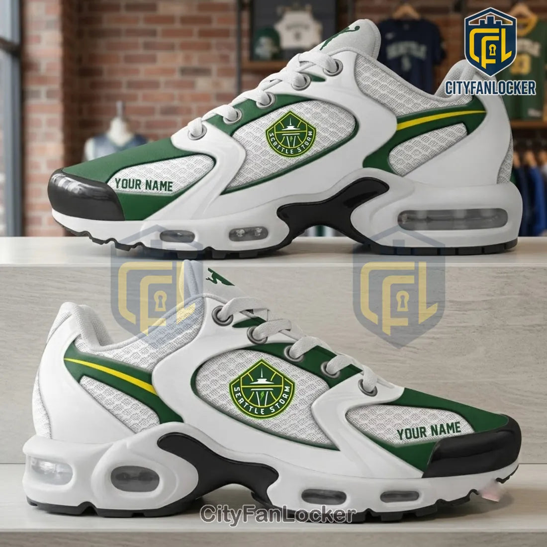 Seattle Storm Personalized Air Max Plus Sneakers