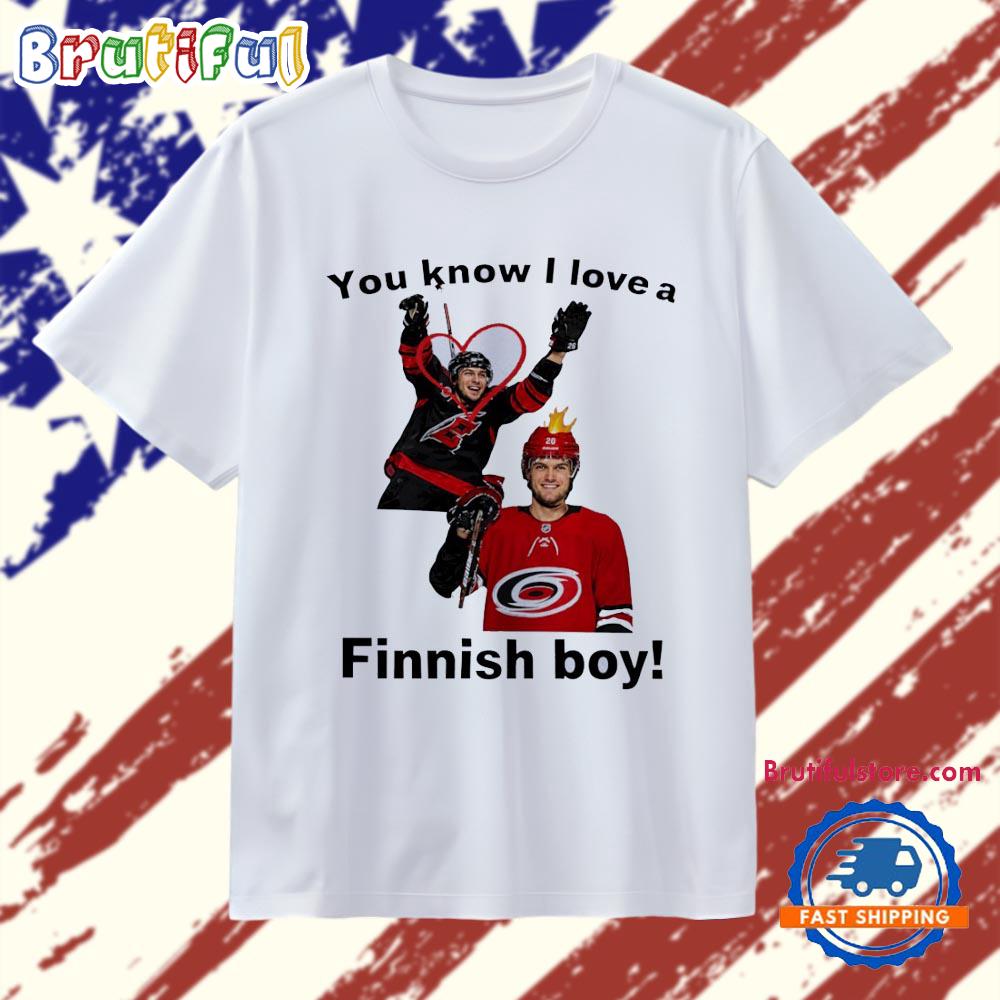 Sebastian Aho and Teuvo Teravainen Carolina Hurricanes NHL You know I love a Finnish T Shirt