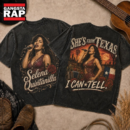 Selena Quintanilla Rose Microphone Vintage Graphic 3D Shirt