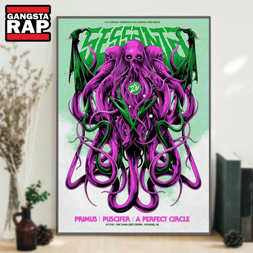 Sessanta PNC Bank Arts Center Holmdel, NJ May 17 2025 Concert Poster Canvas Art