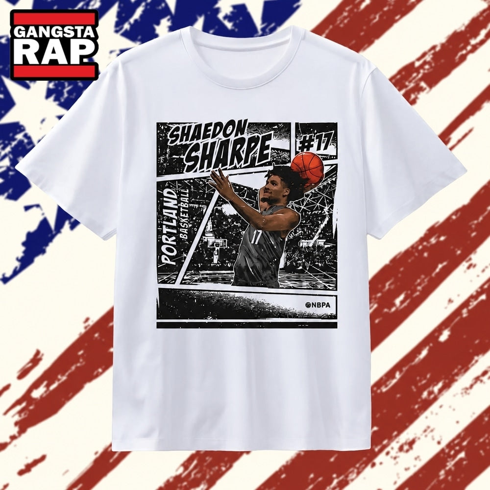 Shaedon Sharpe Portland Trail Blazers basketball no 17 NBA T Shirt