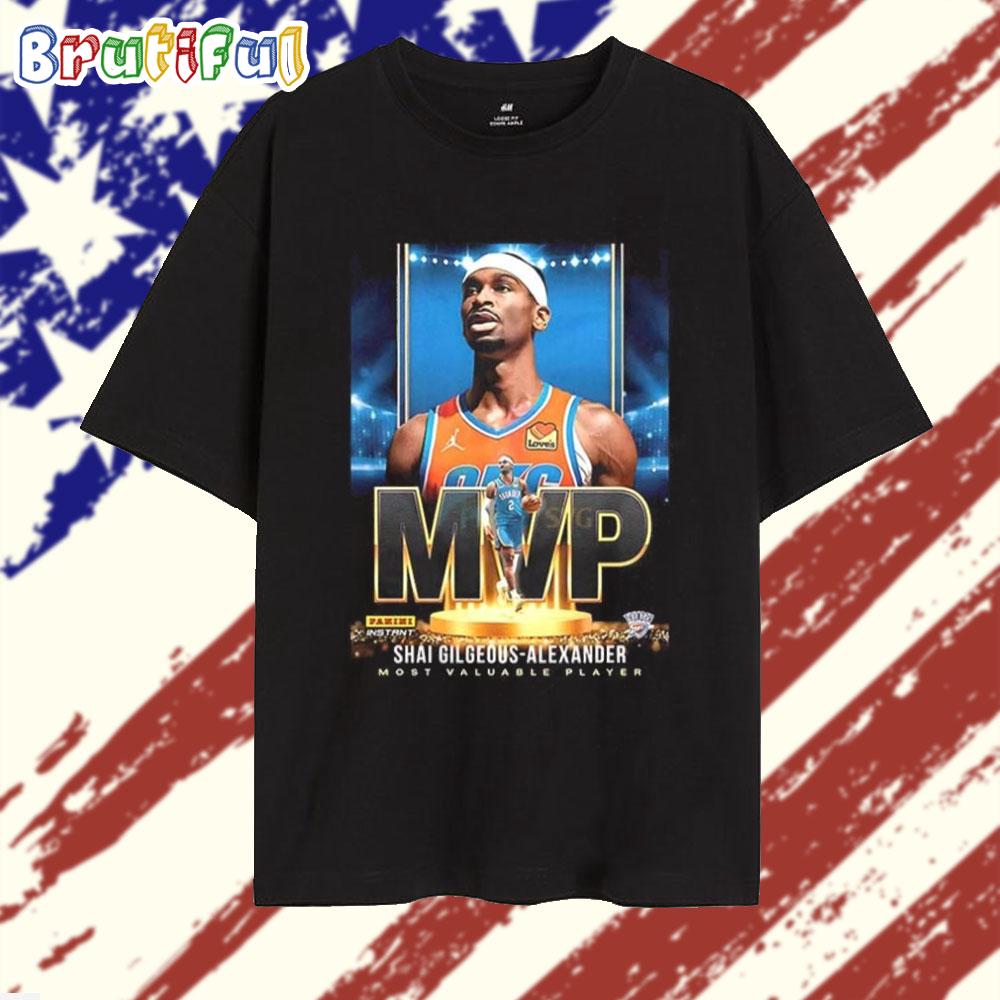 Shai Gilgeous Alexander 2025 MVP Panini Instant T Shirt
