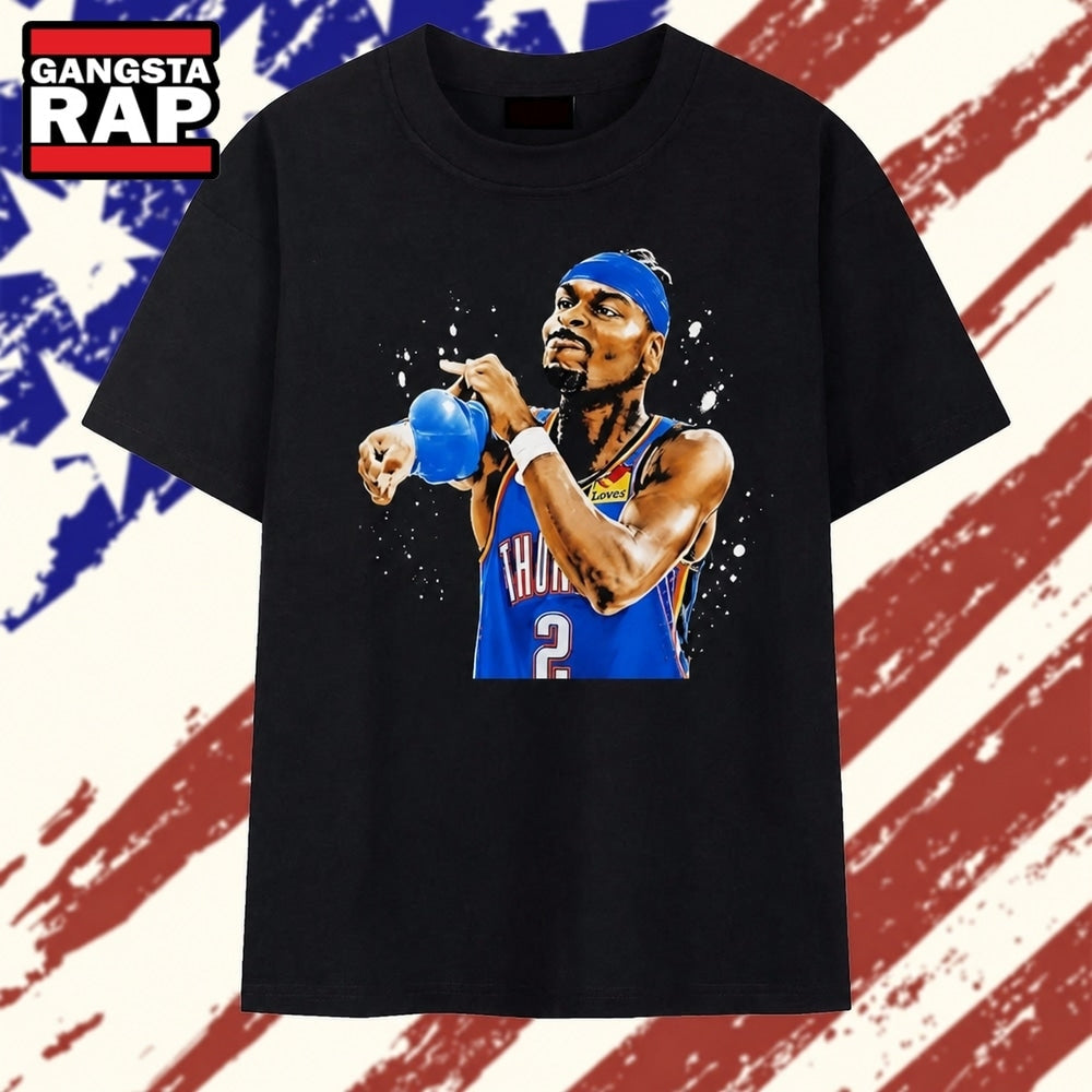 Shai Gilgeous Alexander Oklahoma City Thunder 2 T Shirt